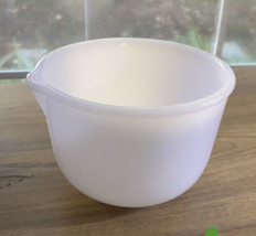 Vintage Glasbake Made for Sunbeam 20CJ White Milk Glass Mixer Mixing Bowl - $14.84