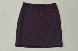 J.CREW 8 Navy Blue Purple Stripe The Pencil Skirt - £11.55 GBP