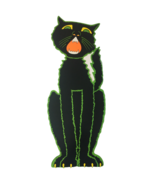Beistle Halloween Decoration Black Cat Wall Door Vintage Trick or Treat ... - £13.39 GBP