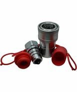 1-Set 1&quot; Ag Iso5675 Carbon Steel Hydraulic Quick Disconnect, Set W/Dust Cap - $71.01 CAD