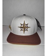 Pro Standard Seattle Mariners Logo Snapback Hat Beige/Brown/Yellow NWT - $35.89