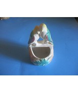 VINTAGE Ceramic Love Birds Planter Vase 7- 1/2&quot; HIGH GUC - $9.82 CAD
