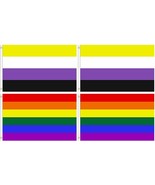 4 Pieces Rainbow Pride Flag 3 x 5 Feet Rainbow Banner Flag LGBT Flag Ban... - £14.22 GBP