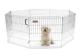 Precision Pet Products Exercise Pen Silver 1ea/24 in - £111.69 GBP