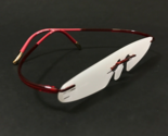 Silhouette Eyeglasses Frames 5523 70 3040 Essence Go Vibrant Red Chassis - £149.60 GBP
