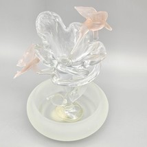 Vintage I.W. Rice Glass Flower Butterfly Hummingbird - £20.49 GBP