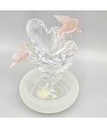 Vintage I.W. Rice Glass Flower Butterfly Hummingbird - £20.23 GBP