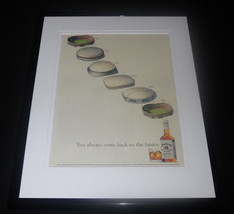 1992 Jim Beam Whiskey / Baseball Framed 11x14 ORIGINAL Advertisement  - £27.24 GBP
