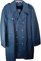 Trench Coat Botany Double Breasted Lined 42 Long Weather topper Needs Belt - $23.64