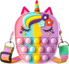 Pop Purse for Girls Fidget Shoulder Bags, Pop Coin Purse Bubble Crossbod... - $24.38 CAD