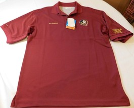 Columbia Sportswear Florida State Seminoles Mens S small maroon polo shirt FSU - £24.28 GBP