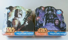 Star Wars Puzzle 1000 Piece Lot of 2 Collectors Tin Sealed Darth Vader Boba Fett - $14.88