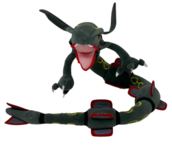 Pokemon Center Original Pokemon Shiny Black Rayquaza Plush 30&quot; Stuffed D... - $23.51