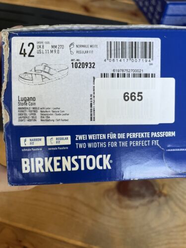 Birkenstock Lugano | Stone Coin | EU 42 | US L11 / M 9| REGULAR Fit Item image 5