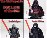 3pcs Old Republic Star Wars Minifigure Set +Stands Darth Revan Malgus Ni... - $21.99