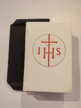 1961 Fulton J Sheen Sunday Missal Bilingual Latin &amp; English - White Leatherbound - £53.14 GBP