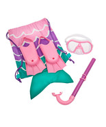 Dolfino Mermaid Multi-Color 5-Piece Swimming Snorkel Sport Goggle Set w/... - €13,84 EUR