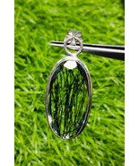 Natural Lovely Rutilated Quartz Pendant, 925 Sterling Silver Pendant, Bl... - $50.00