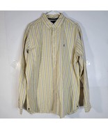 Mens Ralph Lauren Classic Fit Yellow/blue Striped Button front Shirt Siz... - £16.30 GBP