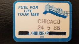 Judas Priest 1996 Tour Rosemont, Illinois Vintage Original Cloth Backstage Pass - £15.98 GBP
