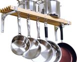 FarmHome Wooden Wall Mounted 6 Hooks Pot Rack - $160.22