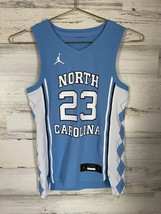 Jordan Jersey Youth Small Blue Sleeveless V-Neck North Carolina Athleisure - £15.17 GBP