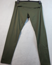 Aerie Yoga Pants Womens Size Large Green Knit Cotton Elastic Waist Pull On - £13.33 GBP