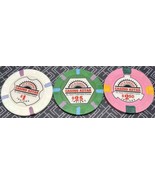 Casino Aztar Casino Chip Sample Set - Evansville, Indiana - 1995 - 3 Chips - $11.95