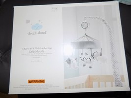 Cloud Island Crib Mobile Two by Two Gray White Animal New - £28.50 GBP