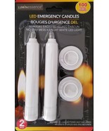 Emergency White LED Candles 5”H X 0.75”D 100 Hours Requires Batteries 2/Pk - €2,99 EUR