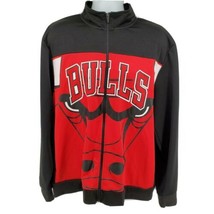 Chicago Bulls Track Warm-up Jacket Size 2XL Red Black - £36.96 GBP