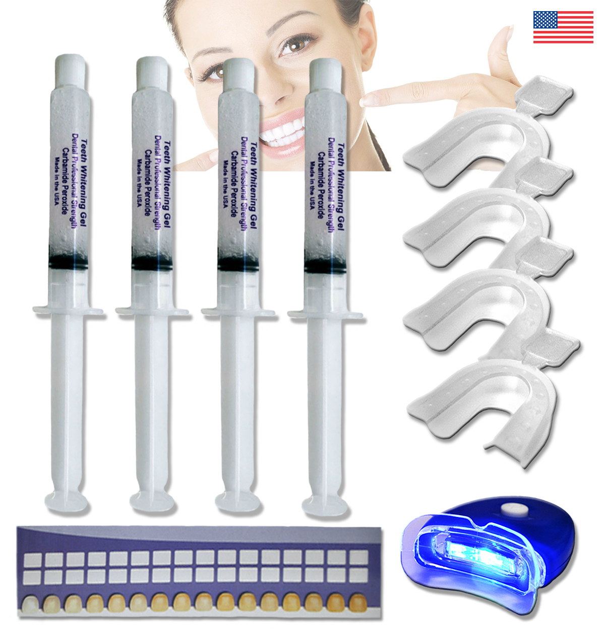 Professional Teeth Whitening 44% At Home Kit Carbamide Peroxide Gel  Made in USA - £9.79 GBP