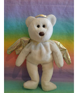 2000 Halo II White Angel Bear Ty Beanie Baby Tush Tag Only Rare Brown Nose - £2.24 GBP