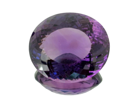 Fine Jumbo 63.67 ct Natural Amethyst oval cut from Uruguay - £438.05 GBP