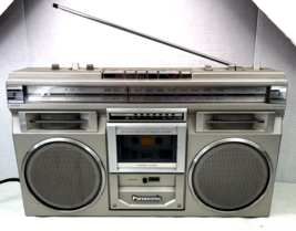 Vintage Panasonic RX-5110 Boombox Cassette Recorder Ghetto Blaster VIDEO WORKS! - £227.91 GBP