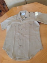 Vintage US Navy Official Button Down Uniform Shirt Military USA Size M 1... - $13.56