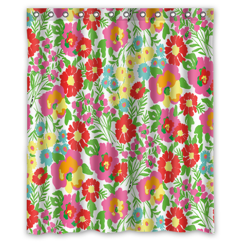 14 Pattern Lilly Pulitzer Custom Waterproof Polyester Shower Curtain 4 Size Item image 5
