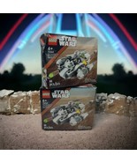 2x LEGO Star Wars The Mandalorian&#39;s N-1 Starfighter Microfighter Stresse... - £22.35 GBP