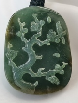 Icy Ice Green Burma Jadeite Jade Bird &amp; Tree Pendant # 43.64g # 218.20 carat # - £783.22 GBP