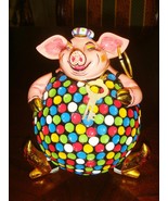 Piggy bank, cloisonne multicolor with key to open[a*cloison] - $836.24 MXN
