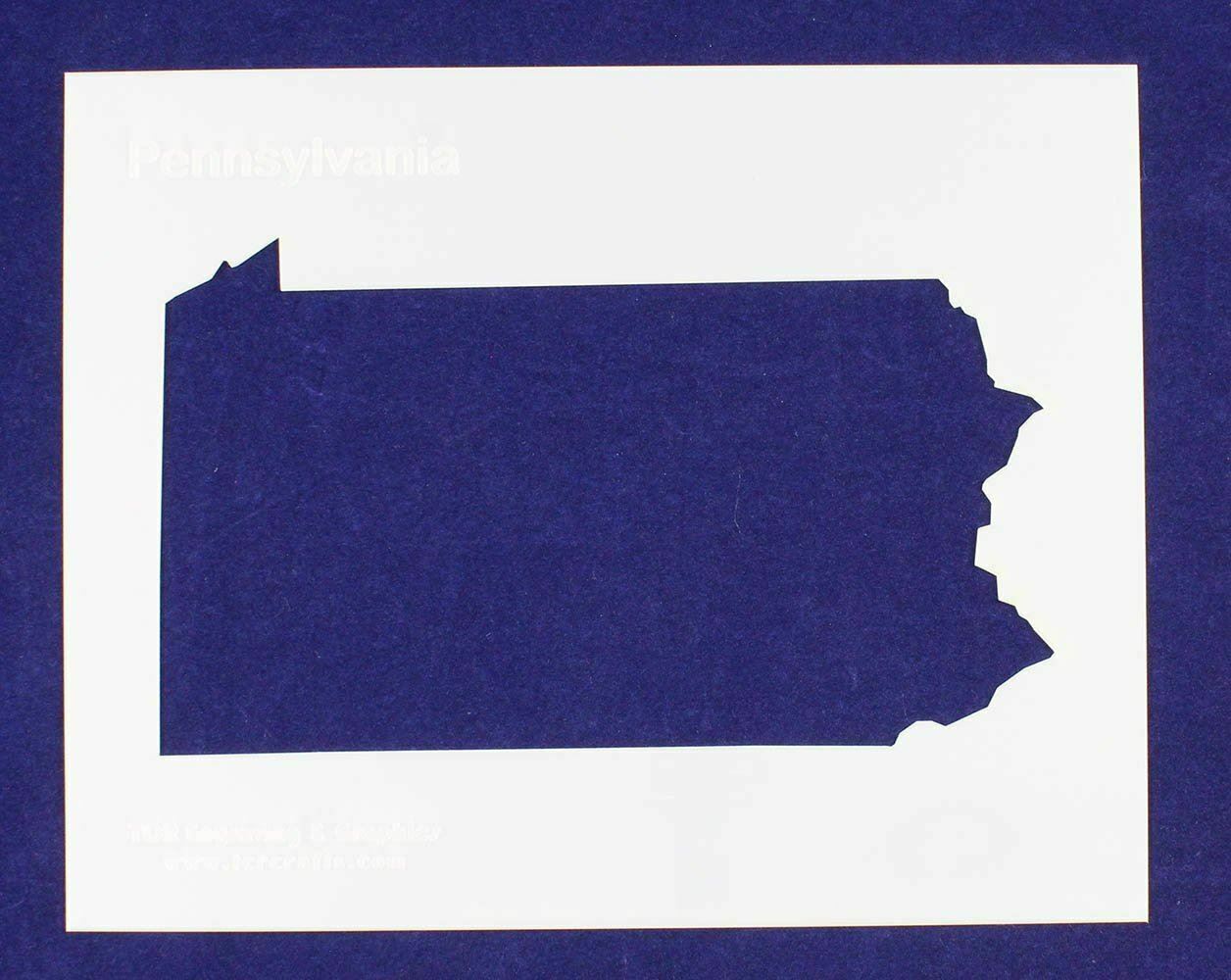 State of Pennsylvania Stencil 14 Mil 8&quot; X 10&quot; Painting /Crafts/ Templates - $15.52