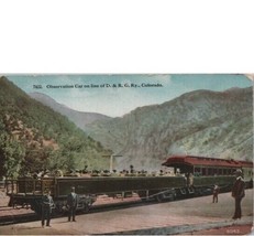 Denver &amp; Rio Grande Railroad Observation Car Royad Gorge Colorado Postca... - £3.78 GBP