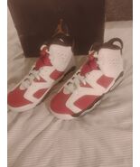 Air Jordan 6 Retro (GS) - 384665 106 - White / Carmine - Black - 4.5Y / ... - $109.99