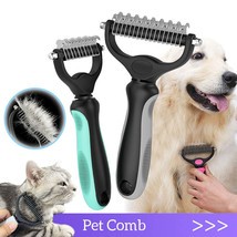 Pet Hair Removal Comb Cat Dog Brush Hair Grooming - £9.28 GBP+