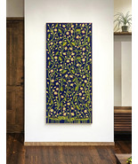 Lotus Pond Pichwai Painting Wall Decor Kamal Talai Handmade Floral Desig... - $169.00