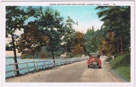Postcard Green Water Pond &amp; Jacobs Ladder Trail Massachusetts - £4.55 GBP
