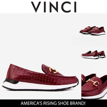 The Milan Burgundy Croc-Embossed Patent Leather Women Sneaker image 3