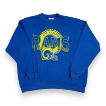 Vintage St Louis Rams Faded Graphic Crewneck Sweatshirt XXL 1998 USA - £31.30 GBP