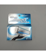 GILLETTE MACH3 Turbo Razor Blades 1 Package 4 Blades  - $27.73 CAD