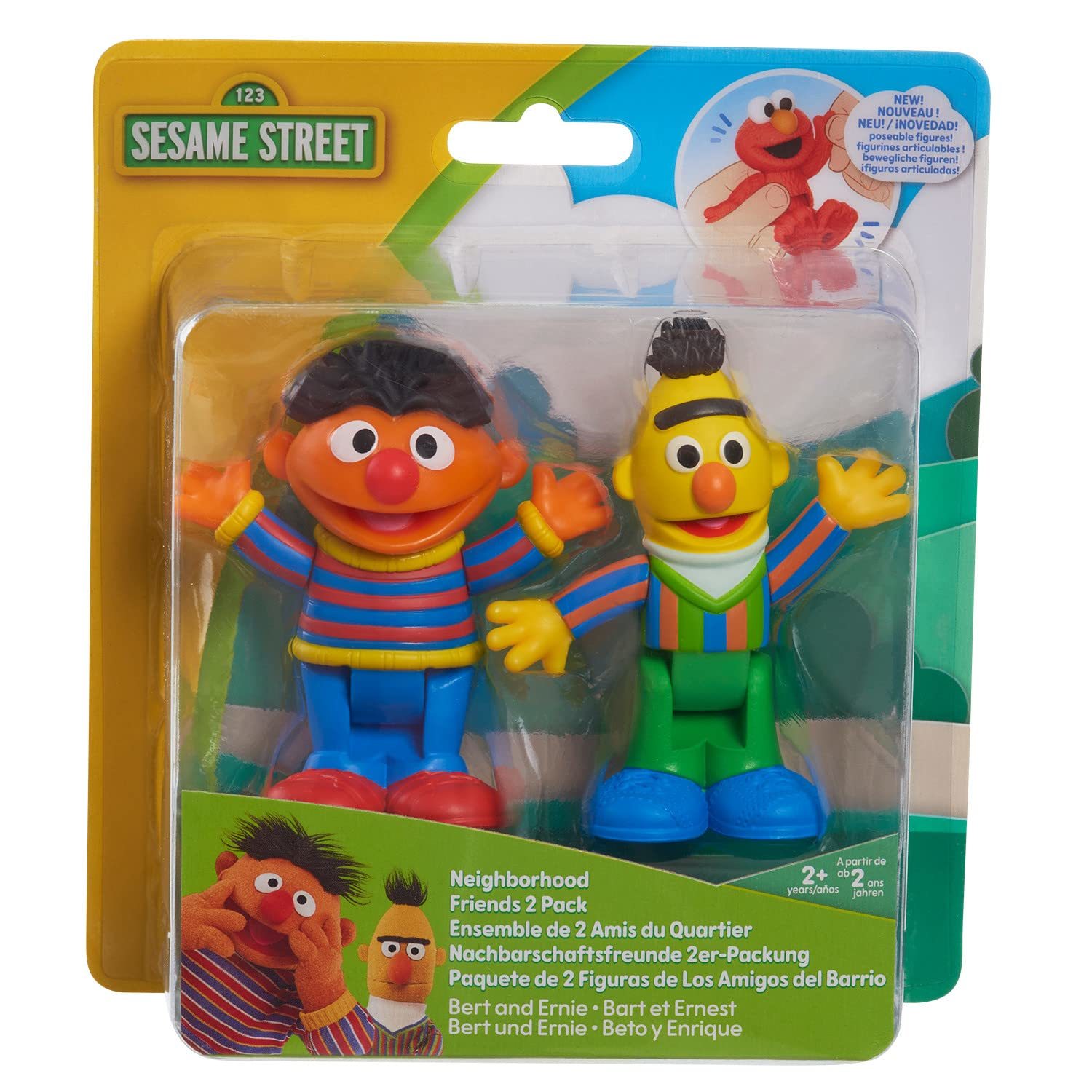 Sesame Street Neighborhood Friends Movable Figures Set of 2 7.5 cm Tall (Bert... Item image 2